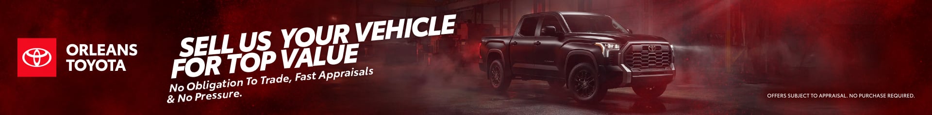 we want to buy your vehicle for top dollar